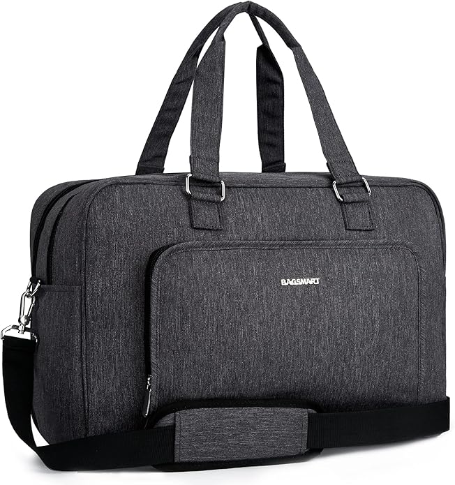 BAGSMART Weekender Bags for Women, Travel Duffle Overnight Bag Personal Item Bag with Shoe Bag for Travel Essentials
