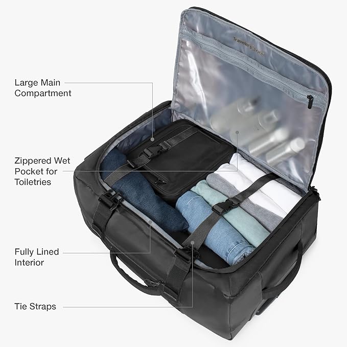 Traveler's Choice Softside Upright Wheeled Duffel Bag