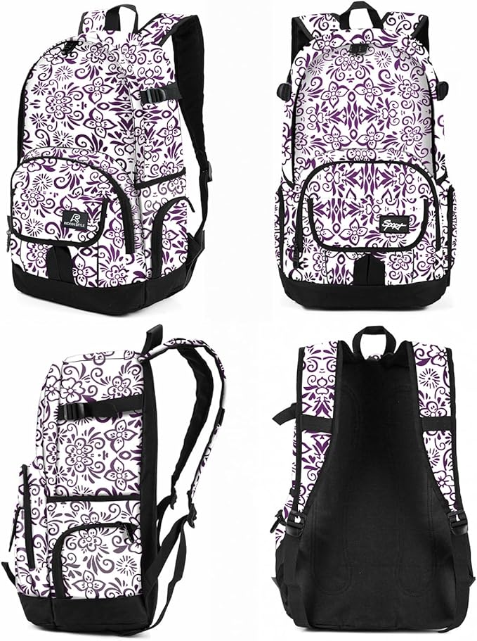 rickyh style School Backpack Travel Bag for Men & Women Lightweight College Back Pack with Laptop Compartmen