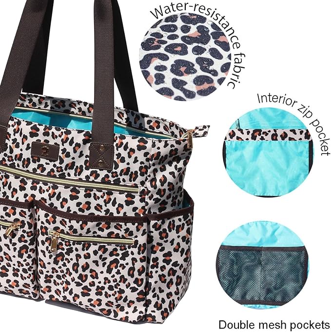 Weekender Bag Carry On Bag Overnight Tote Travel Duffle with 13 Pockets for Travel,Work，Gym,Beach,Teacher,Nurse