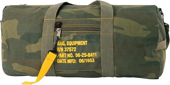 Rothco Canvas Equipment Duffle Bag – Travel & Gym Bag with Heavyweight Cotton Canvas Material – Great for Storing Gear, Clothing, and More