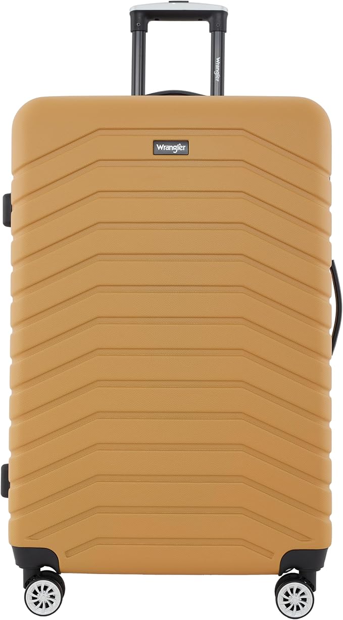 Wrangler Tahoe 3 Piece Spinner Luggage Set, Amber Gold