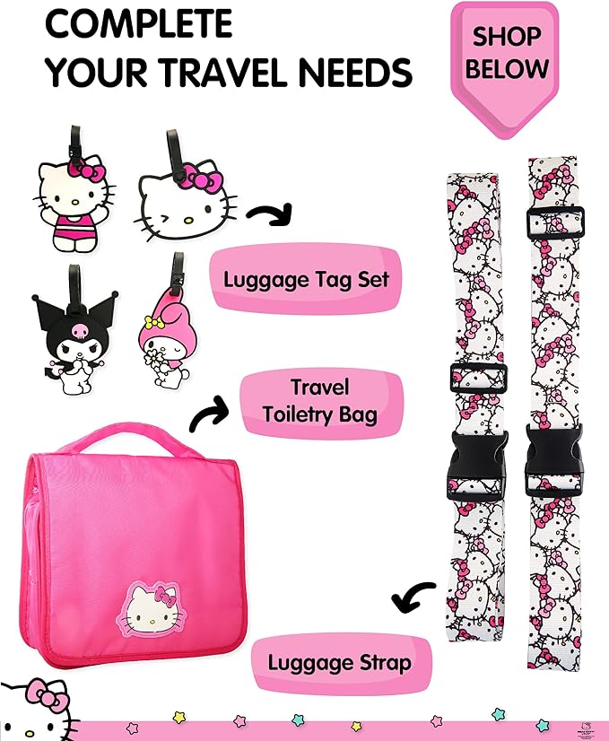 Hello Kitty Passport Holder - Sanrio Passport Holder for Women - Officially Licensed Passport Case (VG701236L.NJ)