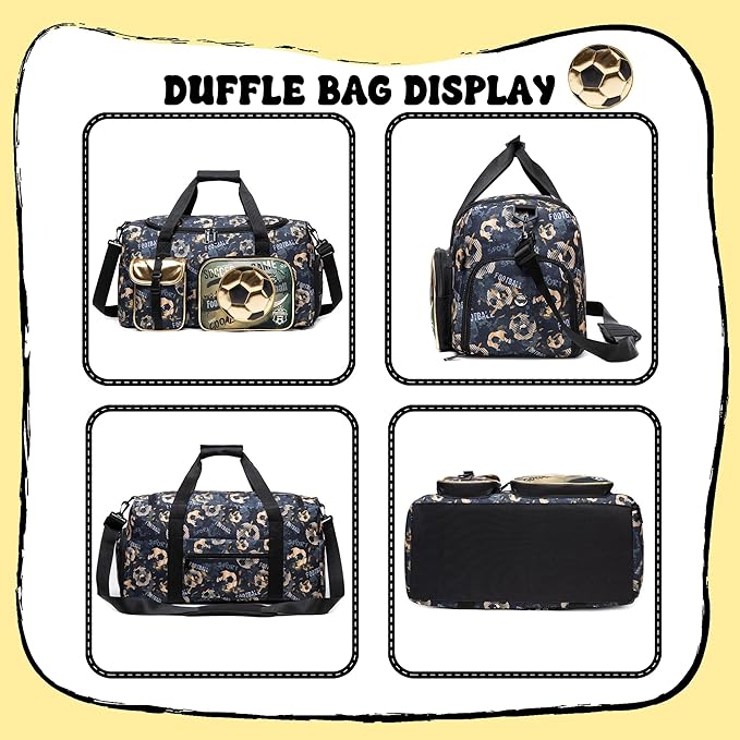 Kids Duffle Bag Boys Travel Bag for Kids Overnight Bag for Kids Sports Bag for Boys Weekender Bag Gym Bag for Boys with Shoe Compartment