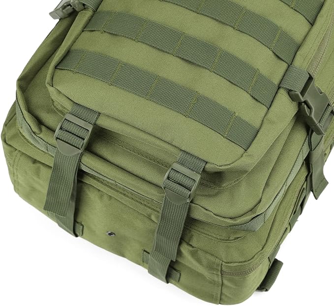 REEBOW GEAR Military Tactical Backpack for Men Large Army 3 Day Assault Pack Molle Bag Backpacks (Green)