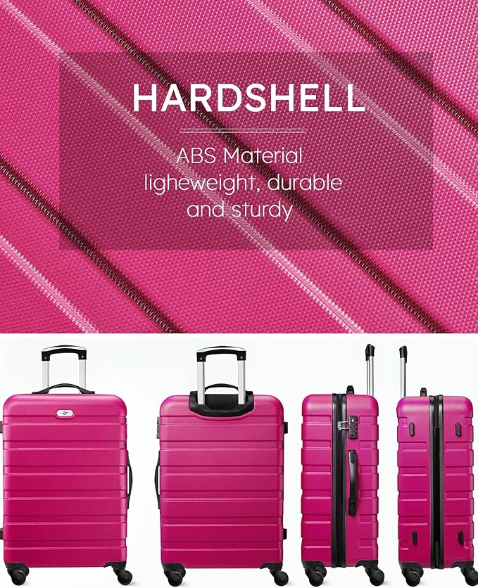 Suitour Luggage Sets 2 Piece with Spinner Wheels,Hard Shell 20 Carry on Suitcase and 28 inch Luggage with Spinner Wheels Suitcase Set with TSA Lock(20in/28in)