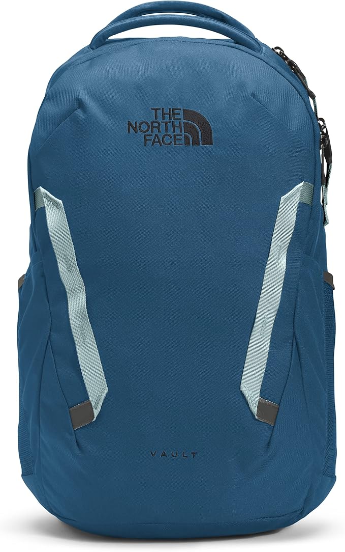 THE NORTH FACE Vault Everyday Laptop Backpack | Commuter Travel Bag with Water-Repellent Finish, Spacious Main Compartment, Monterey Blue/Silver Blue, OS