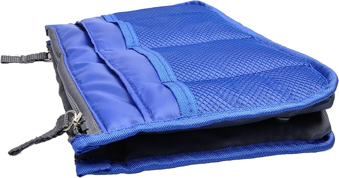 Vercord Purse Organizer Insert for Handbags Bag Organizers Inside Tote Pocketbook Women Nurse Nylon 13 Pockets Sapphire Blue Medium