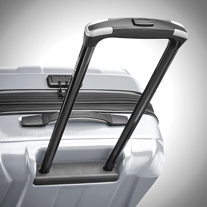Samsonite Centric 2 Hardside Expandable Luggage with Spinner Wheels, Silver, 2-Piece Set (20/24)