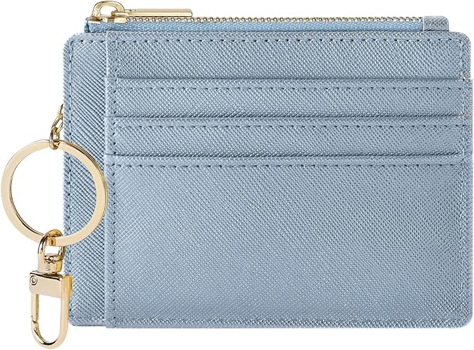 Sodsay Card Case Slim Front Pocket Wallet for Women Credit Card Holder with Keychain | Slim, Front Pocket, Credit Card Holder, with Keychain