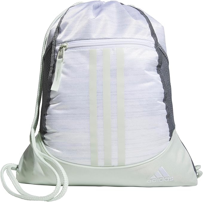 adidas Alliance Sackpack – Drawstring Backpack for Sports, Small Gym Bag