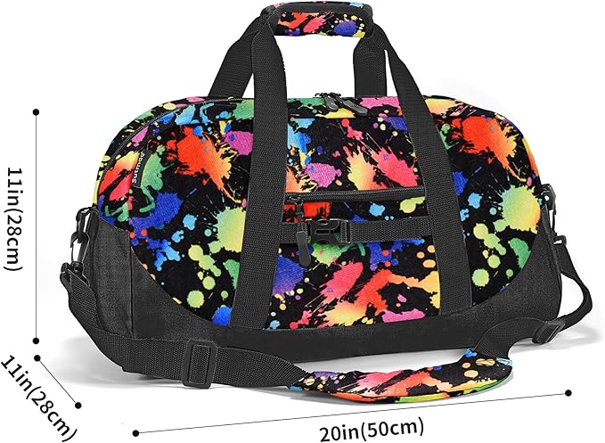 Stumdo Kids Overnighter Duffel Bags for kids, Carry-On Size & Ideal for School Practice or Overnight Travel Weekender Tote for Travel Gym Sport bag for Boys & Girls (11cse)