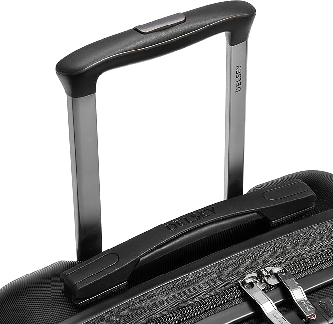 DELSEY PARIS Cruise 3.0 Hardside Expandable Luggage with Spinner Wheels, Black, Carry on 20 Inch