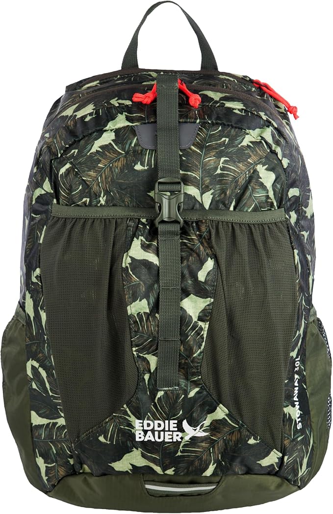 Eddie Bauer Stowaway Packable Backpack | Travel | Outdoor | Lightweight | Foldable | Durable | Ripstop Polyester | 30L - Dark Loden