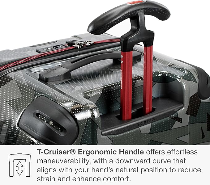 Traveler's Choice Maxporter II Polycarbonate Hardside Trunk with Spinner Wheels, Gray Camo, 31-Inch Large Trunk