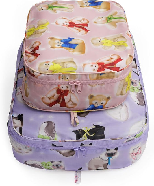 BAGGU Large Packing Cube Set - Fancy Animals