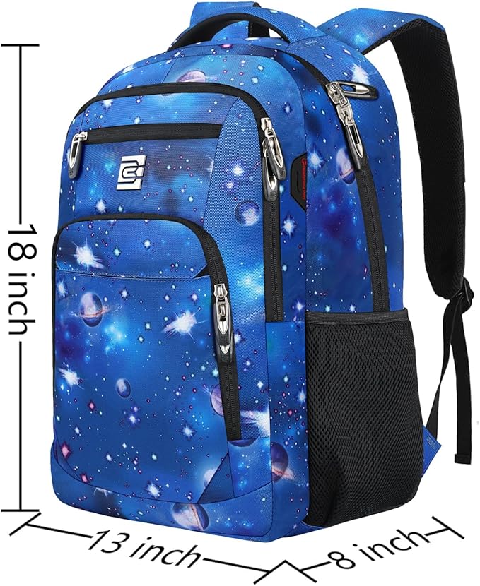 Volher Laptop Backpack,Business Travel Anti Theft Slim Durable Laptops Backpack,Water Resistant College Computer Bag for Women & Men Fits 15.6 Inch Laptop and Notebook-Dreamy Blue