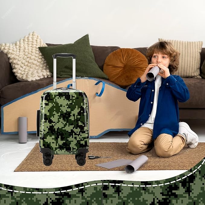 Kid's Luggage Set 2 Piece Suitcase Set 16" Hardside Luggage with Spinner Wheels Girls Carry on Toddler Travel Rolling Suitcase with Neck Pillow Airline Approved