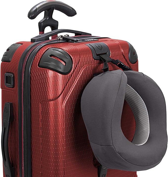 Traveler's Choice Maxporter II Polycarbonate Hardside Trunk with Spinner Wheels, Red, 22-Inch Carry-on Luggage