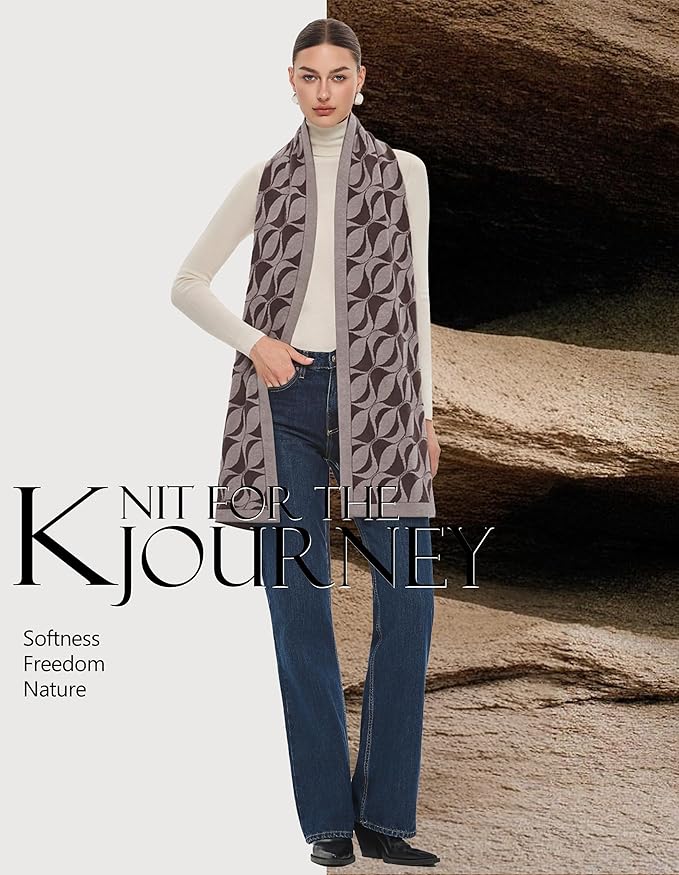 PULI Women's Pashmina Shawl Wraps for Evening Dress Large Scarf Blanket Long Wedding Bridal Winter Warm Shoulder Wrap