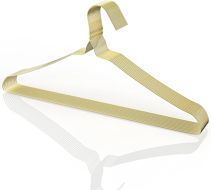 Mr. Pen Gold Metal Hangers - 10 Pack, Wire Coat Hangers for Clothes