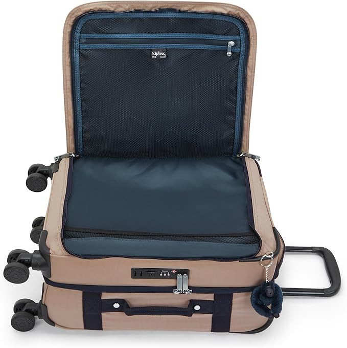 Kipling Women's Spontaneous Small Softside Spinner Wheel Luggage, Integrated TSA Accepted Lock