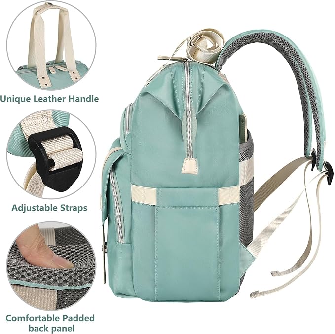 FALANKO Laptop Backpack for Women,Doctor Teacher Nurse Work Bookbag for 15.6 Inch Laptop,Large Travel Wide Open College Shoulder Purse Bag With RFID Anti Theft