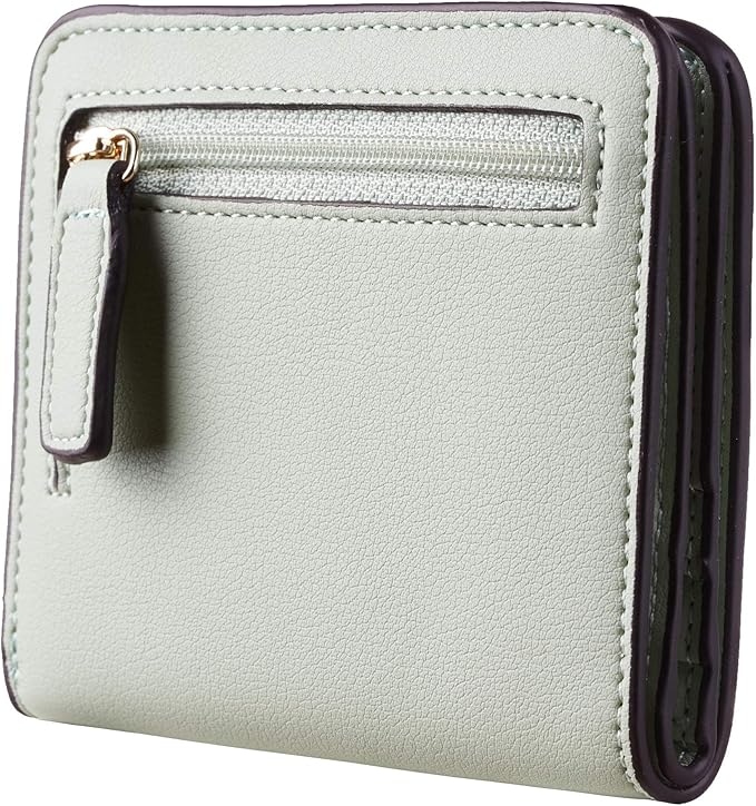 Toughergun Women’s Small Slim Leather Wallet with RFID Protection, Compact Bifold Mini Purse with Clear ID Window