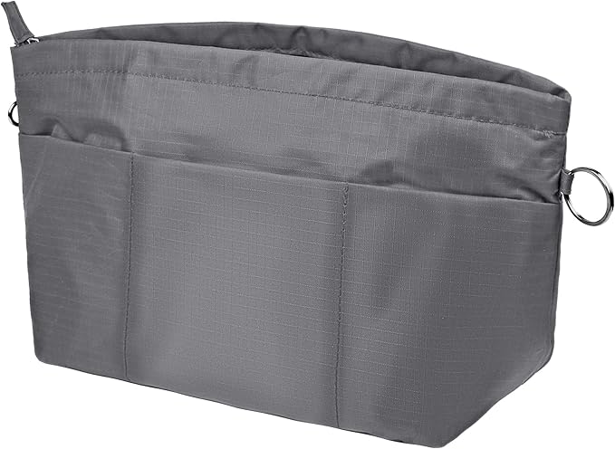 Vercord Handbag Purse Tote Pocketbook Organizer Insert Zipper Closure 11 Pockets 3 Sizes Many Colors