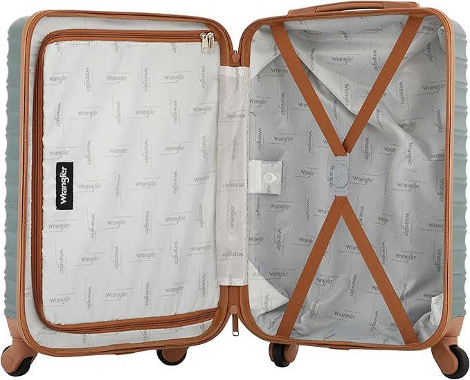 Wrangler 22" Outrider Hardside Carry-On Luggage, Dark Forest