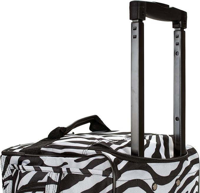 Rockland Rolling Duffel Bag, Black, 22"
