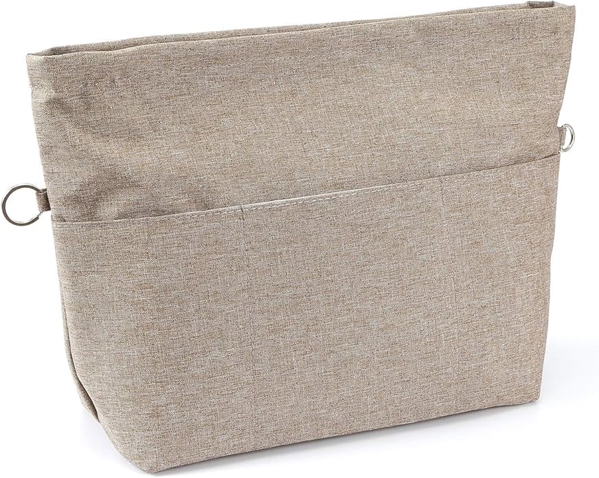 VANCORE Purse Organizer Insert for Handbags,Tote Bag Organizer Insert with Zipper Bag,Premium Handbag Organizer Inside Liner for Women with 15 Pockets