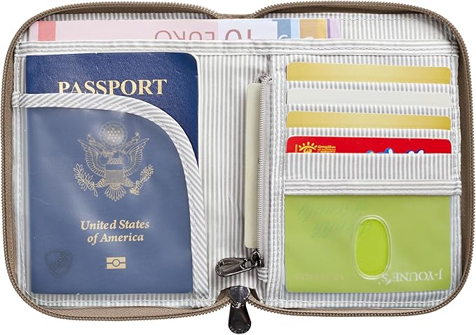 Travelon RFID Blocking Passport Zip Wallet