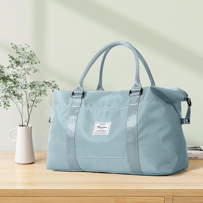 HYC00 Travel Duffel Bag,Carry-on Overnight Weekender Bags for Women,Sports Tote Gym Bag with Wet Pocket