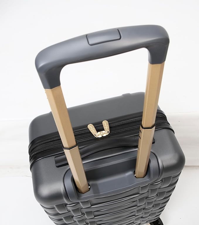 Jessica Simpson Taffeta 20"Expandable 8-Wheel Spinner Carry On Luggage Suitcase, Gadget Grey