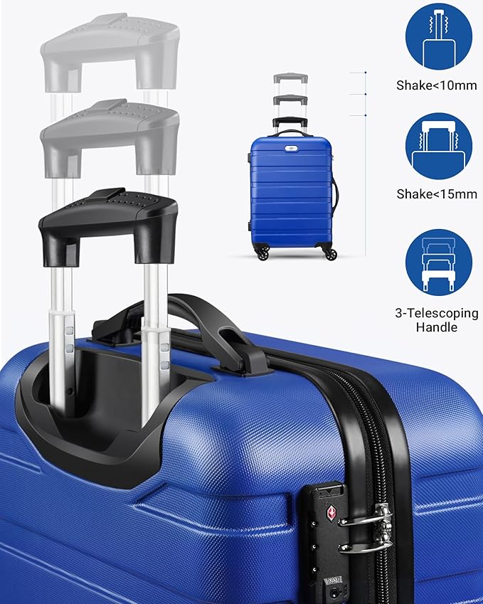 Suitour Luggage Sets 2 Piece with Spinner Wheels,Hard Shell 20 Carry on Suitcase and 28 inch Luggage with Spinner Wheels Suitcase Set with TSA Lock(20in/28in)