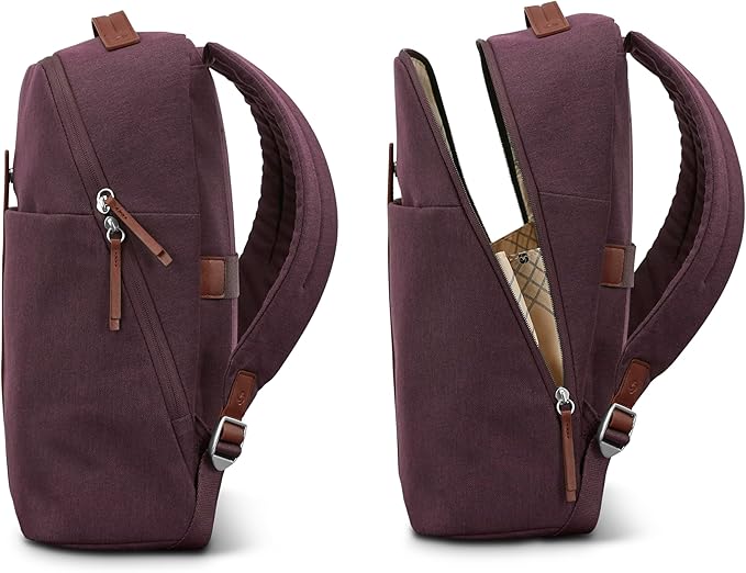 Samsonite Virtuosa Carry-On Travel Backpack with Padded Laptop Sleeve, Merlot