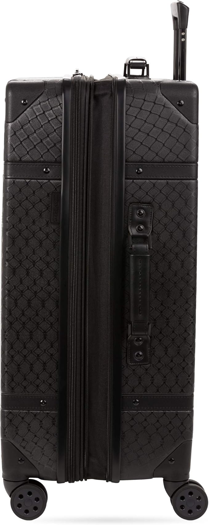 SwissGear 7739 Hardside Luggage Trunk with Spinner Wheels, Black, Checked-Large 26-Inch