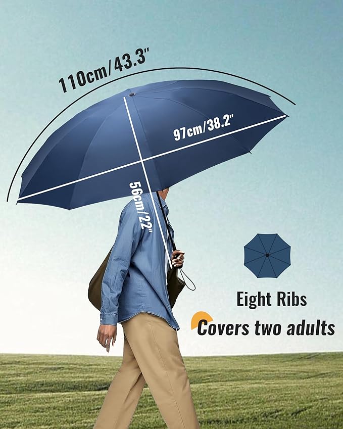 Travel Compact Umbrella Windproof - Portable Automatic for Rain, Folding Umbrella for Men and Women, Portable 210T Fabric