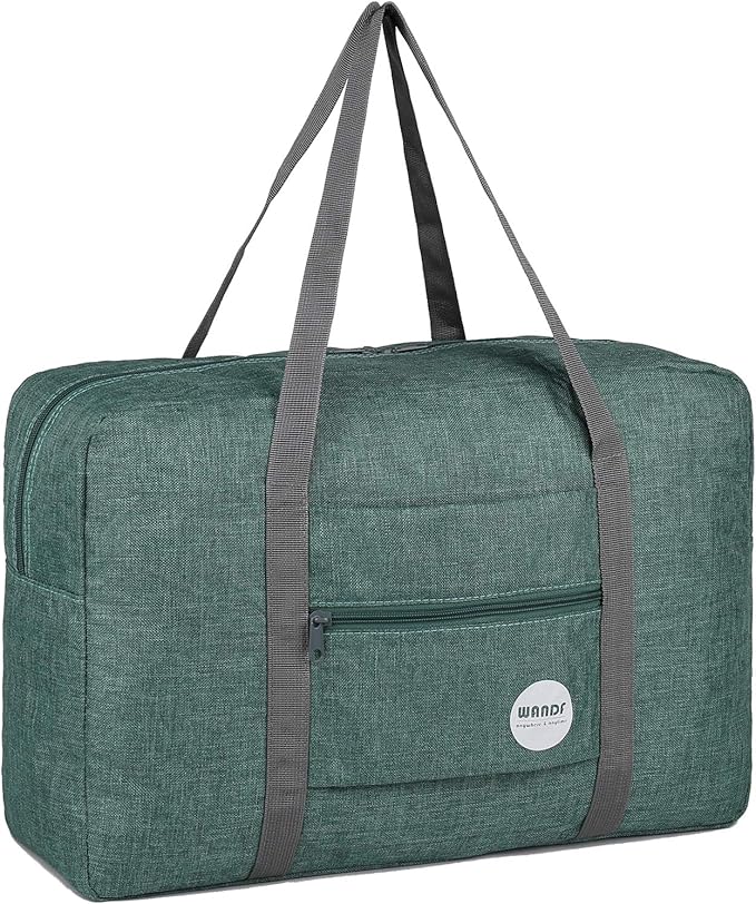 WANDF For Spirit Airlines Personal Item Bag 18x14x8 Travel Duffel Bag Underseat Foldable Carry-on Luggage for Women