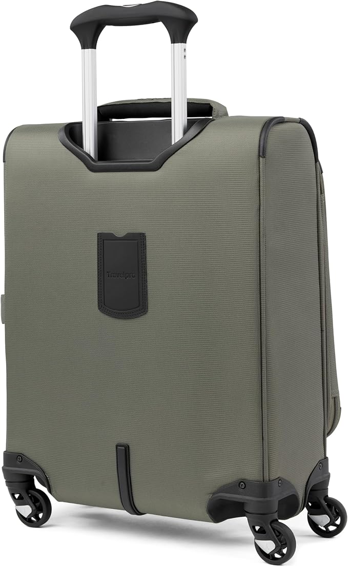 Travelpro Maxlite 5 Softside Expandable Luggage with 4 Spinner Wheels, Lightweight Suitcase, Men and Women, International, Slate Green, Carry-on 19-Inch
