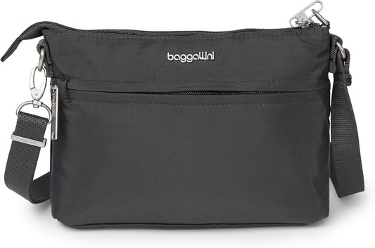 Baggallini womens Securtex Anti-theft Memento Crossbody Bag