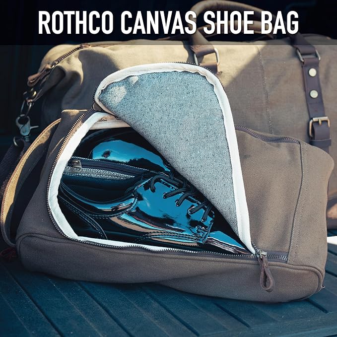 Rothco Canvas Shoe Bag – Sneaker Organizer Storage Duffle for Travel, Golf, Gym, and Sports