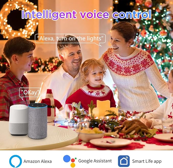 I-SHUNFA Wi-Fi RGBCW Smart G9 LED Bulbs,Compatible with Alexa/Google Home,Multicolour Dimmable,2700K-6500K,4W,400LM AC 120V,Brightness Adjustable 1%-100%,with Musical Rhythm LED Light Bulb,2 Pack