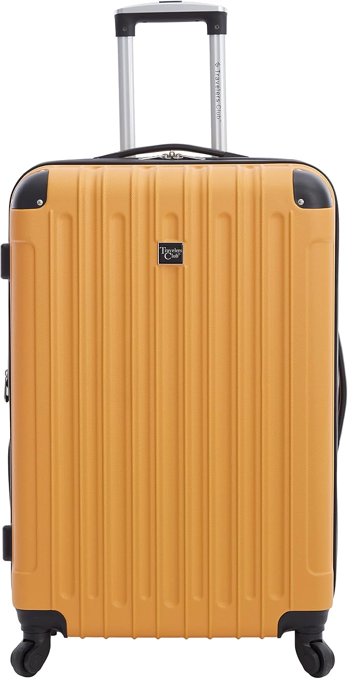 Travelers Club Midtown Hardside 4-Piece Luggage Travel Set, Butterscotch