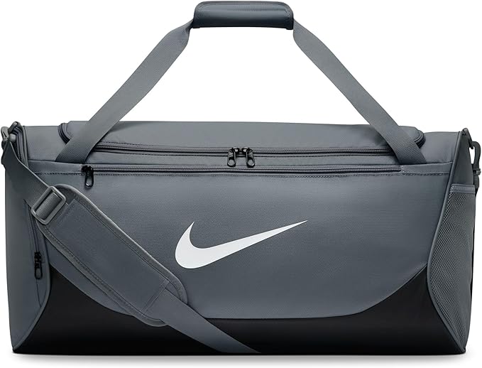 Nike Brasilia Duffel (Medium), Smoke Grey/Black/White, MISC