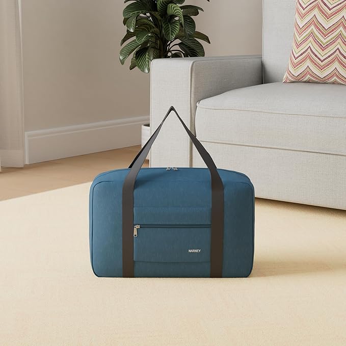For Spirit Airlines Personal Item Bag 18x14x8 Foldable Travel Duffel Bag Tote Carry on Luggage Duffle Overnight for Women and Men