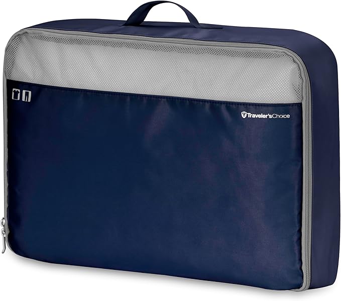 Traveler's Choice Cloverland Packing Cubes, 5-Piece Set, Navy