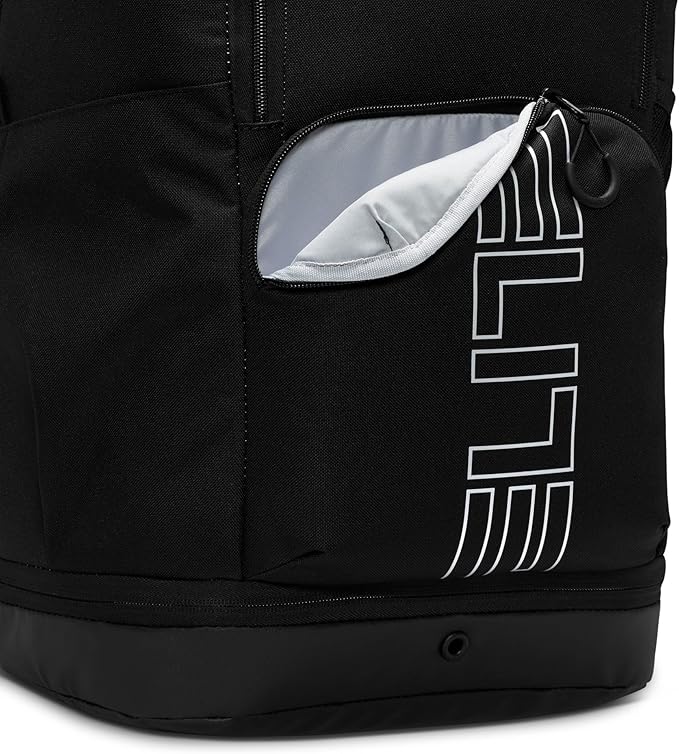 Nike, Unisex, Varsity Elite Backpack (32L), Black/Black/Metallic Silver, One Size