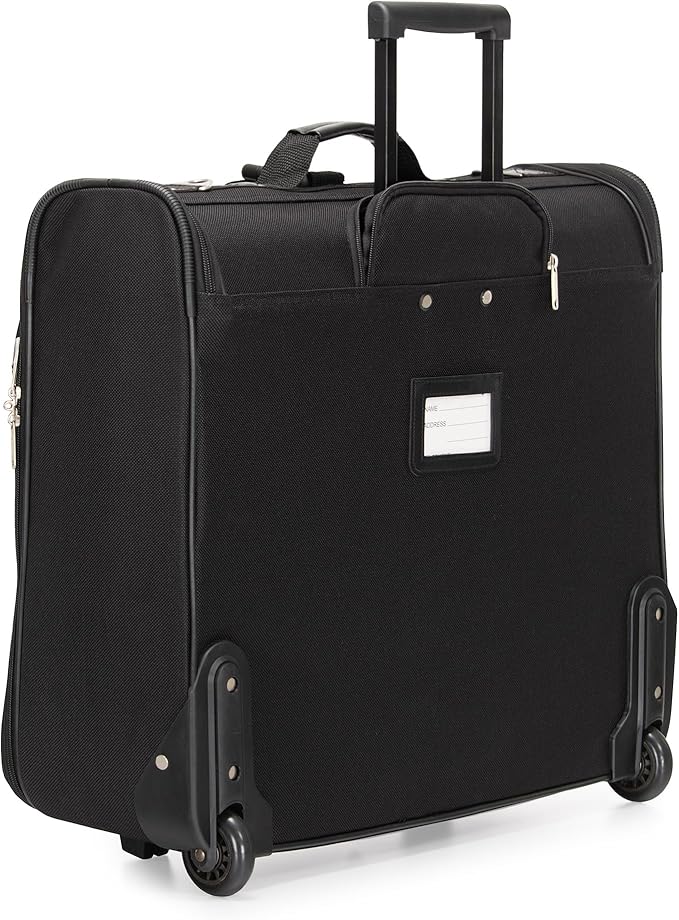 Travel Select Amsterdam Business Rolling Garment Bag, Softside Expandable Rolling 2-Wheeled Suit Carrier, Navy, One Size
